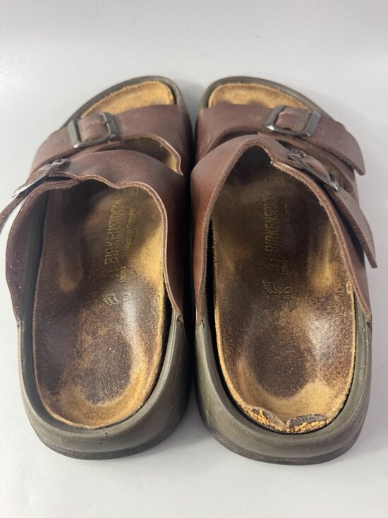 Birkenstock Special Edition Brown Leather Arizona Sandals, Size 41